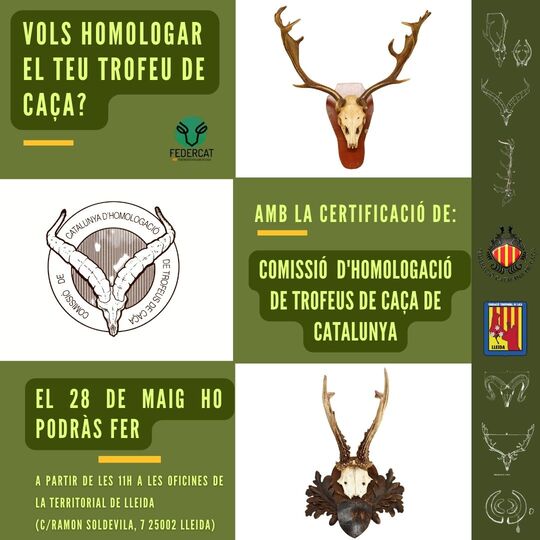 HOMOLOGACIÓN DE TROFEOS – FEDERACIÓN TERRITORIAL DE CAZA DE LLEIDA